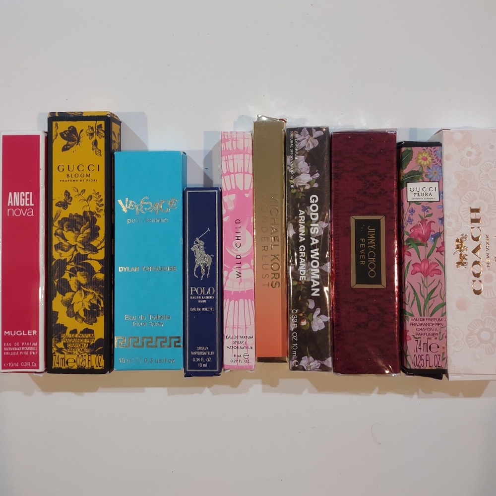 Perfume Gucci, Coach, Versace, Michael Kors, Jimmy Choo, Polo, Michael Kors